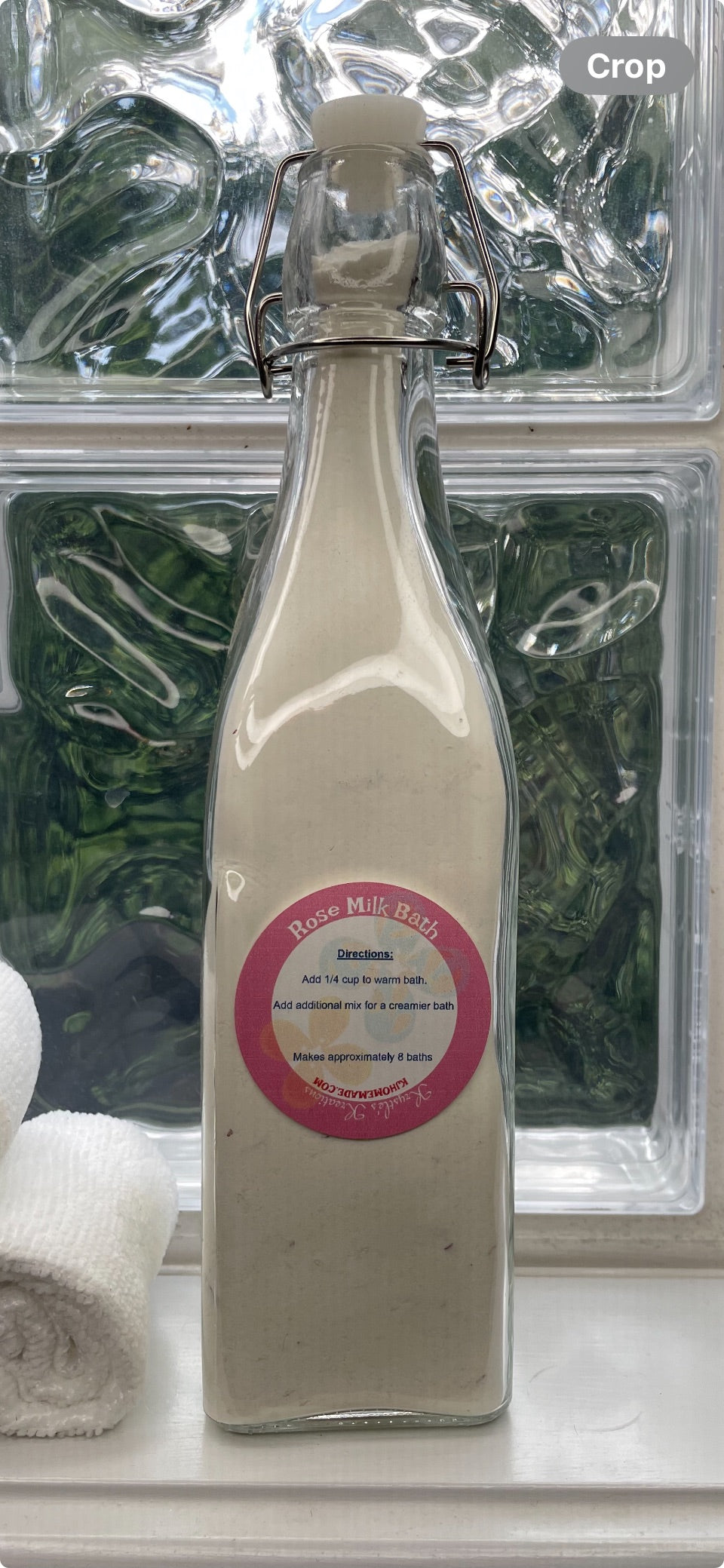 Rose Milk Bath Mix In a Bottle